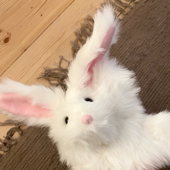 Little White Bunny Hand Puppet NWOT - Picture 1 of 14